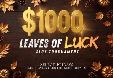 Leaves of Luck slot tournament promotion